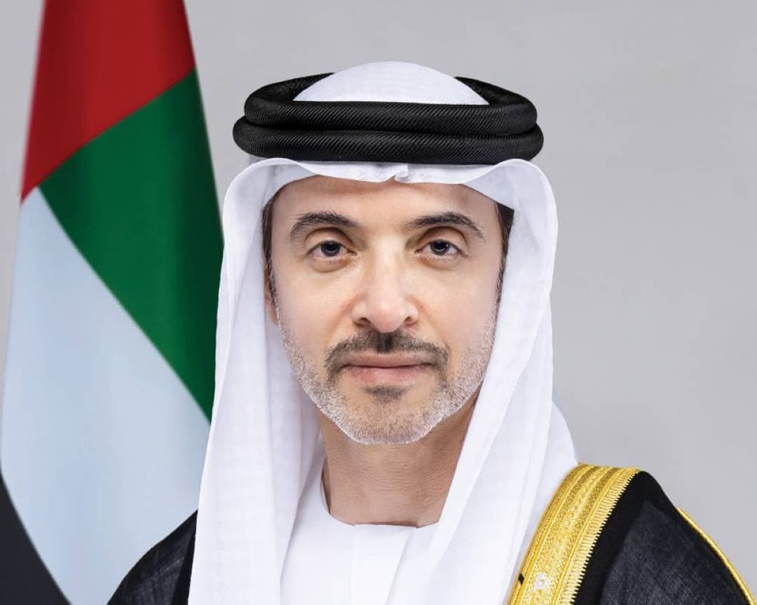 Sheikh Hazza bin Zayed Al Nahyan, Representative of the Ruler of Abu Dhabi in the Al Ain region, pictured on the occasion of his Hijri New Year 1448 congratulatory message.
