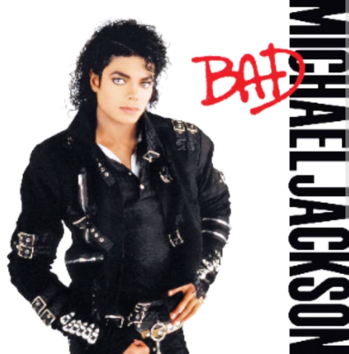 A visual tribute to Michael Jackson's iconic Bad-era aesthetic, featuring black leather and fedora styling associated with the album's imagery.