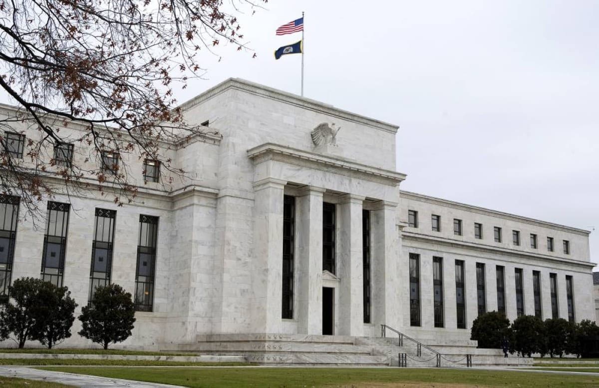 Federal Reserve building representing the US central bank's decision to hold interest rates steady under new chair Kevin Warsh.