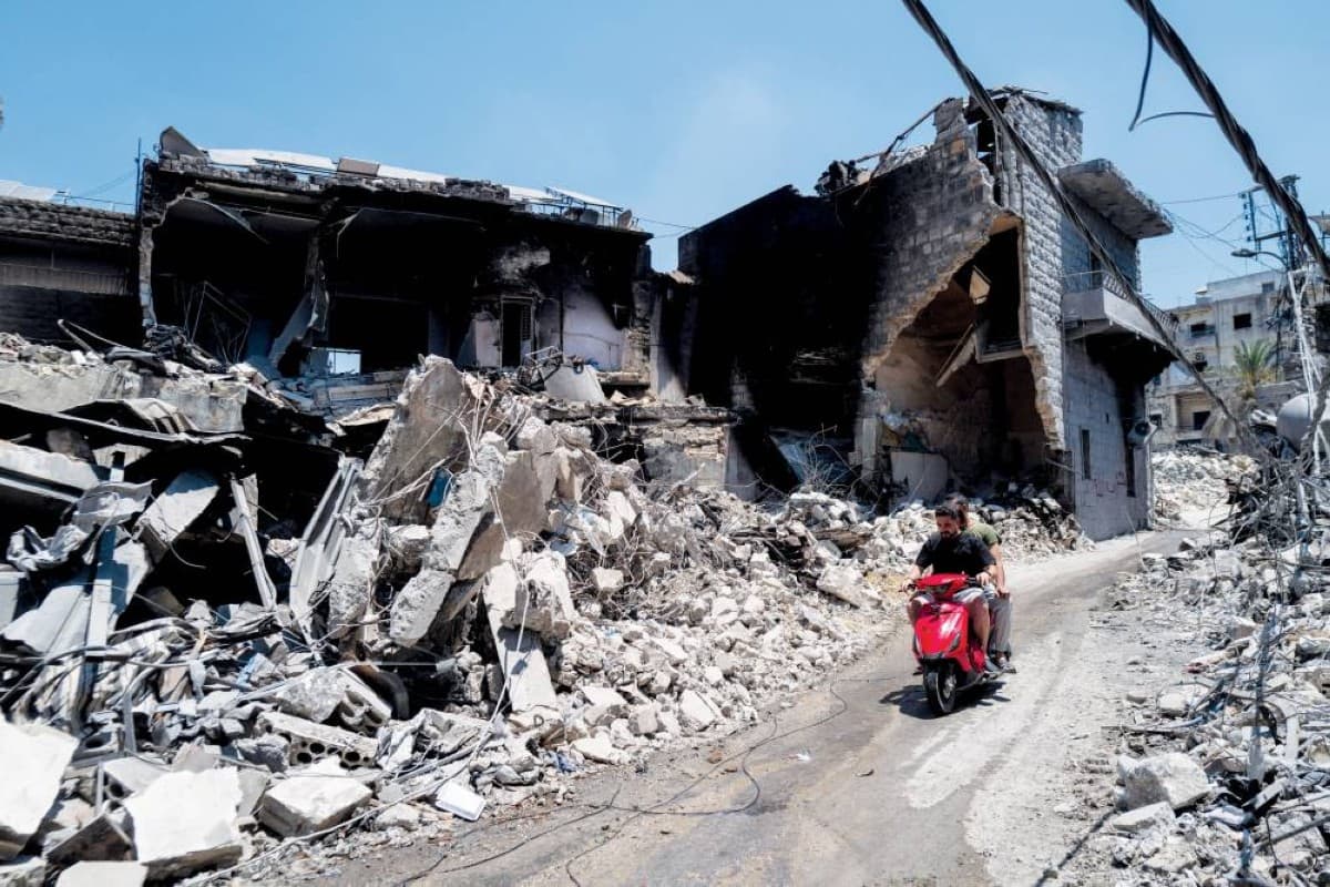Israeli military aircraft conducting an airstrike over southern Lebanon amid ongoing ceasefire negotiations.