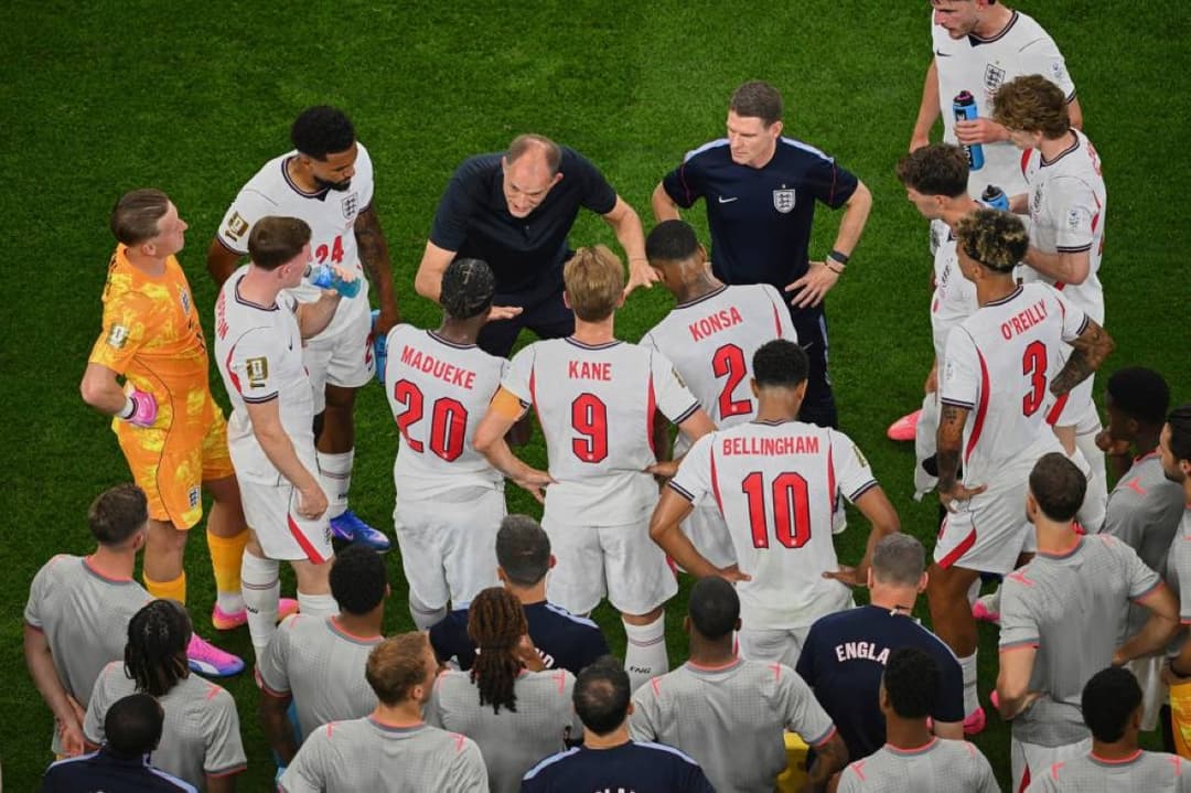 Fans in the stands at Dallas stadium reacting with boos during a FIFA-mandated cooling break in the England versus Croatia World Cup match.