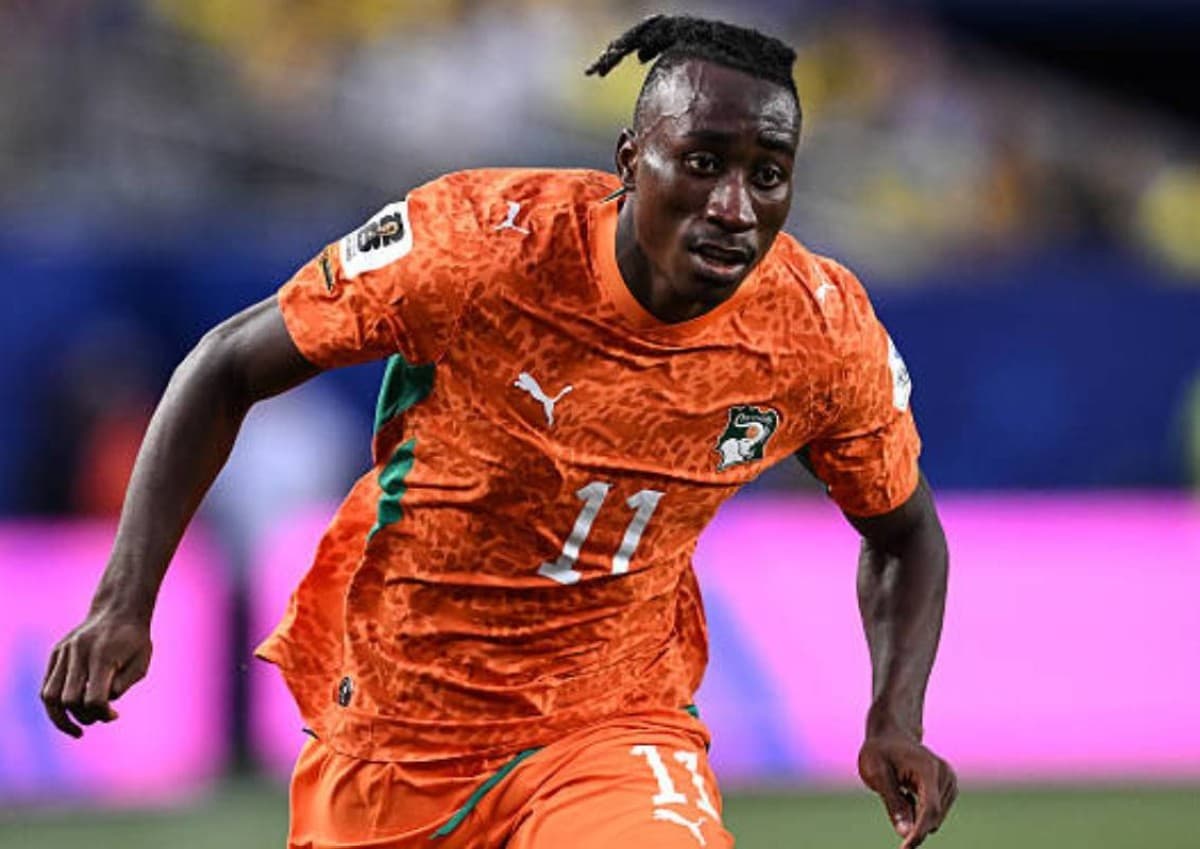 Ivory Coast striker Yan Dioumandé in action during the 2026 FIFA World Cup in North America.