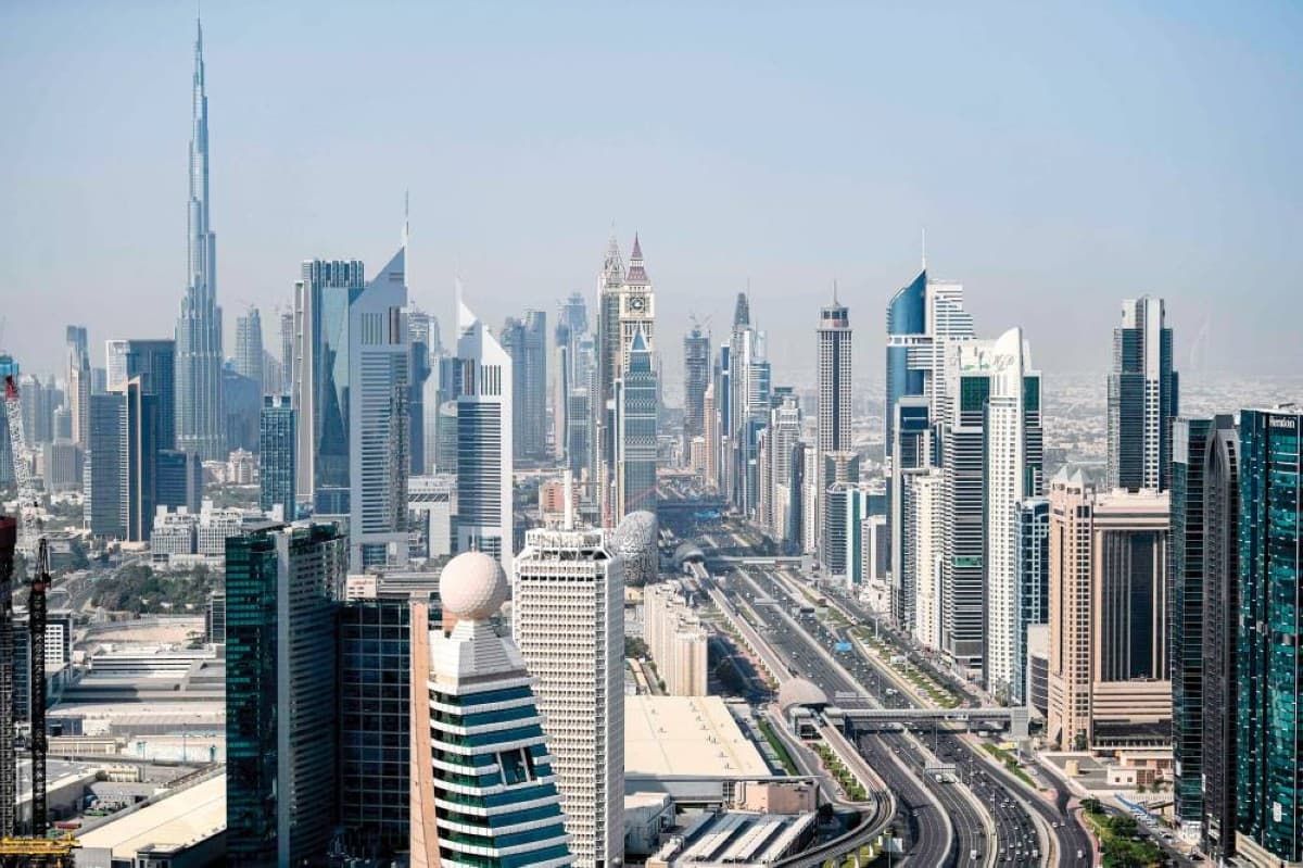 A skyline view of a UAE city illustrating its growing startup ecosystem landscape.