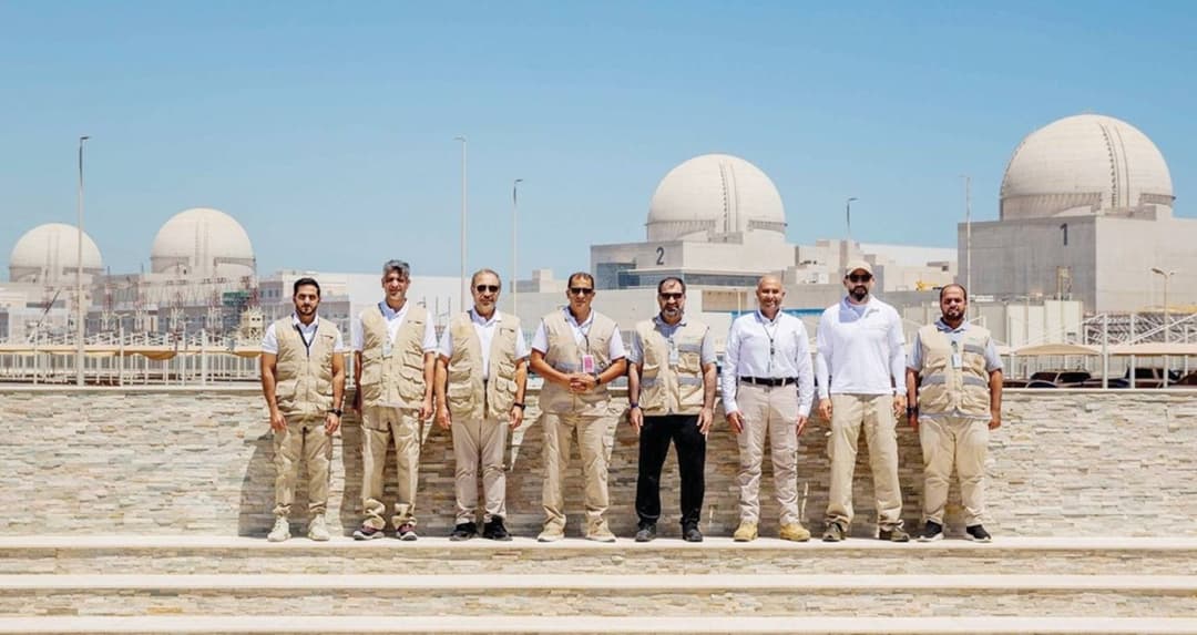 Hamad Al Kaabi, Director General of the Federal Authority for Nuclear Regulation, visiting the Barakah Nuclear Energy Plant during a regulatory inspection and operational review.
