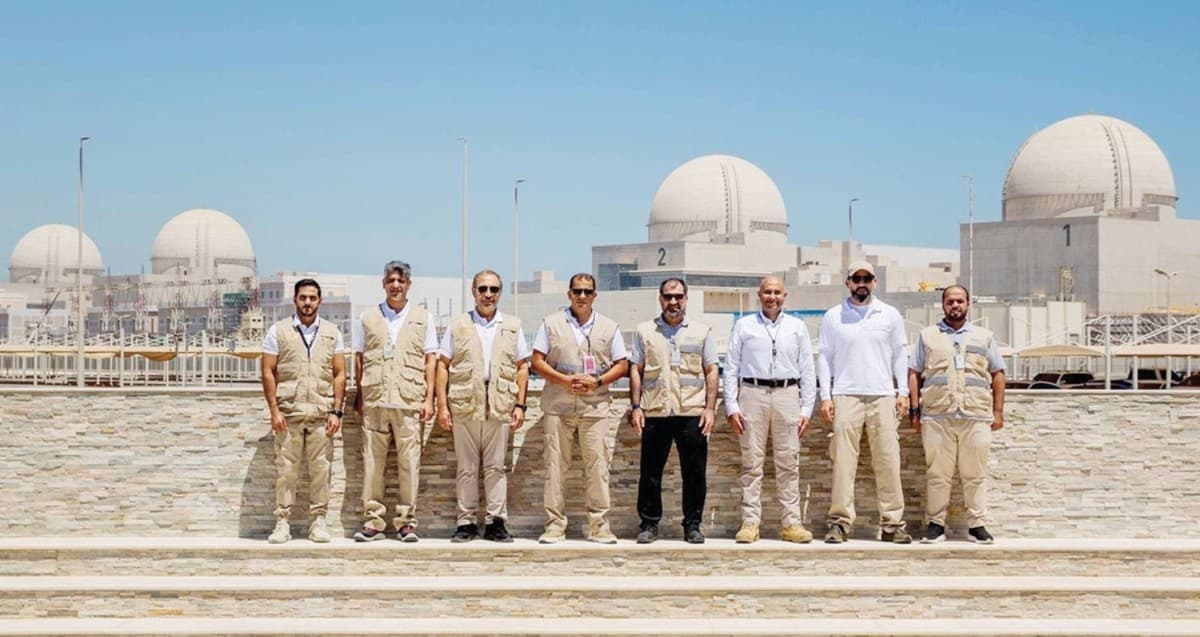 Hamad Al Kaabi, Director General of the Federal Authority for Nuclear Regulation, visiting the Barakah Nuclear Energy Plant during a regulatory inspection and operational review.