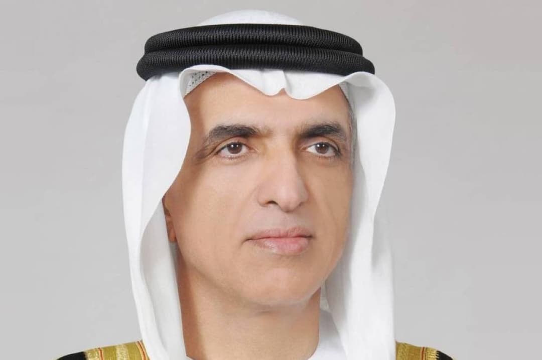 Sheikh Saud bin Saqr Al Qasimi, Ruler of Ras Al Khaimah, pictured in an official setting marking the directive to exempt Emirati fishermen from financial dues until end of 2026.