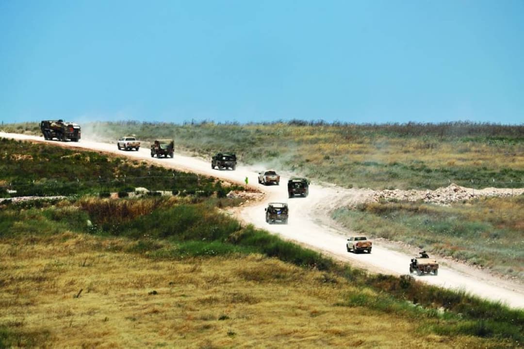 Israeli military forces operating in a security zone in southern Lebanon near the Litani River.