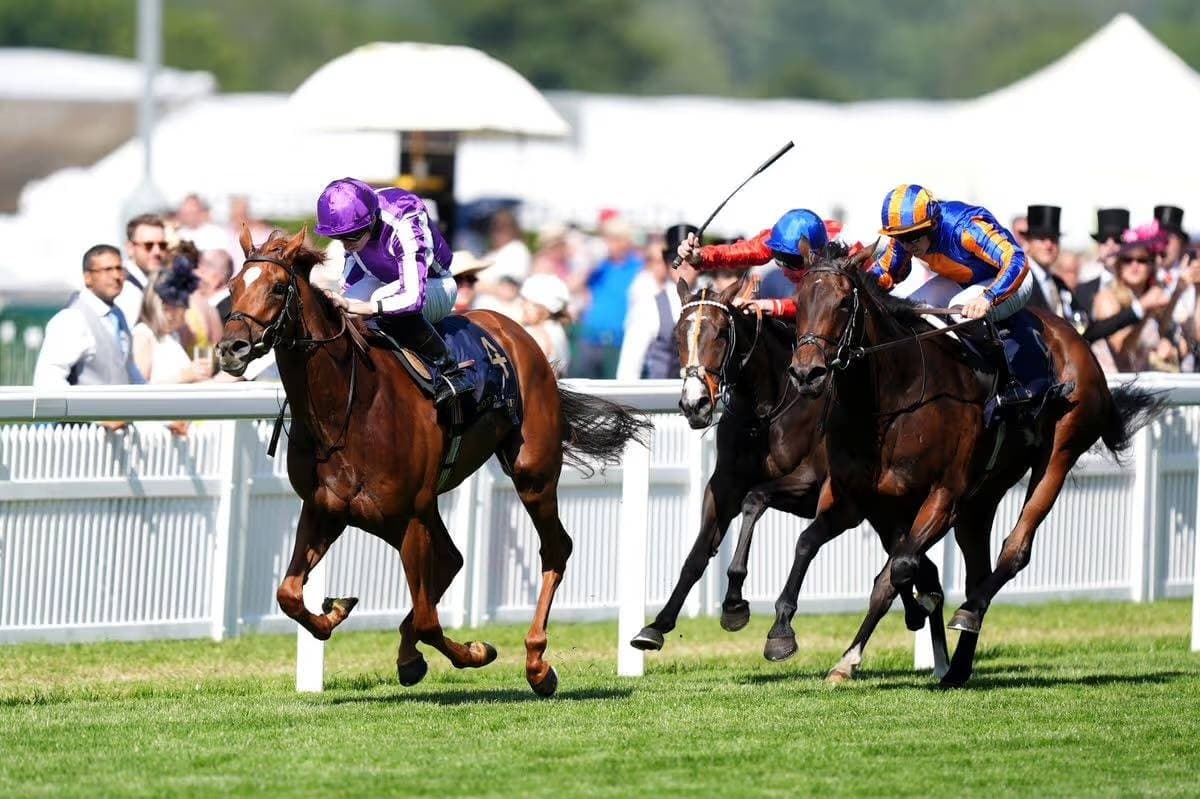 The filly Précieuse wins the Group 1 Coronation Stakes at Royal Ascot on the fourth day of the festival.