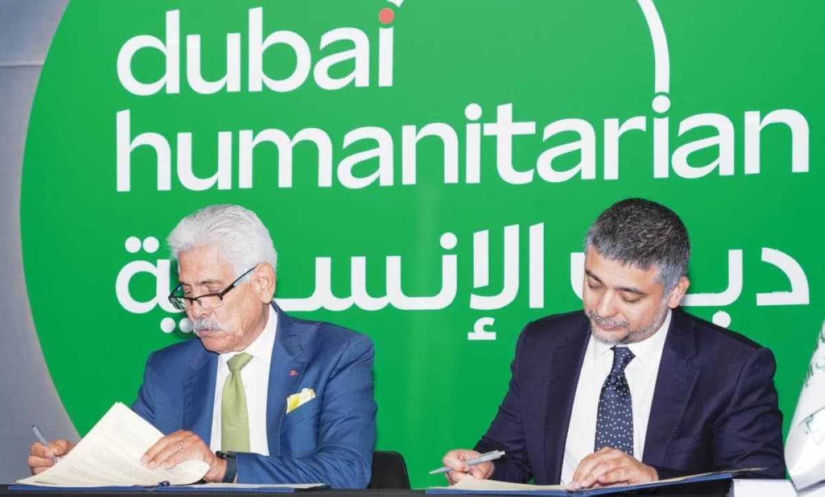 Officials from Dubai Humanitarian and the Centre of Competence on Humanitarian Negotiation sign a strategic partnership agreement at a ceremony held ahead of a senior leadership course on humanitarian negotiation and diplomacy.