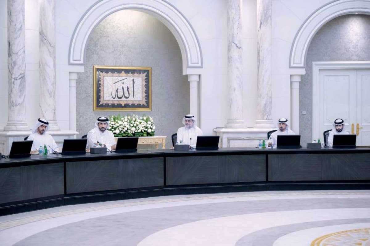 Sheikh Sultan bin Mohammed bin Sultan Al Qasimi chairs the weekly meeting of the Sharjah Executive Council.