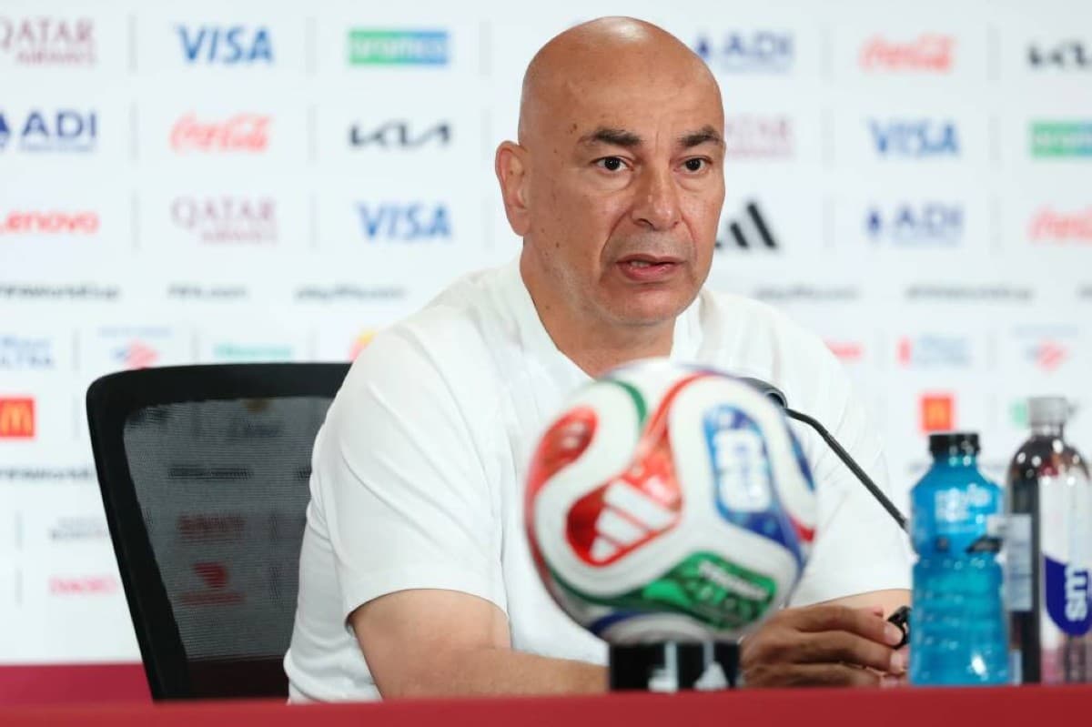 Egypt coach Hossam Hassan speaks to the media ahead of his side's crucial 2026 World Cup group-stage match against Iran.