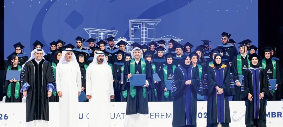 Sheikh Ahmed bin Saeed Al Maktoum presides over the Mohammed bin Rashid University of Medicine and Health Sciences class of 2026 graduation ceremony at the Dubai World Trade Centre.