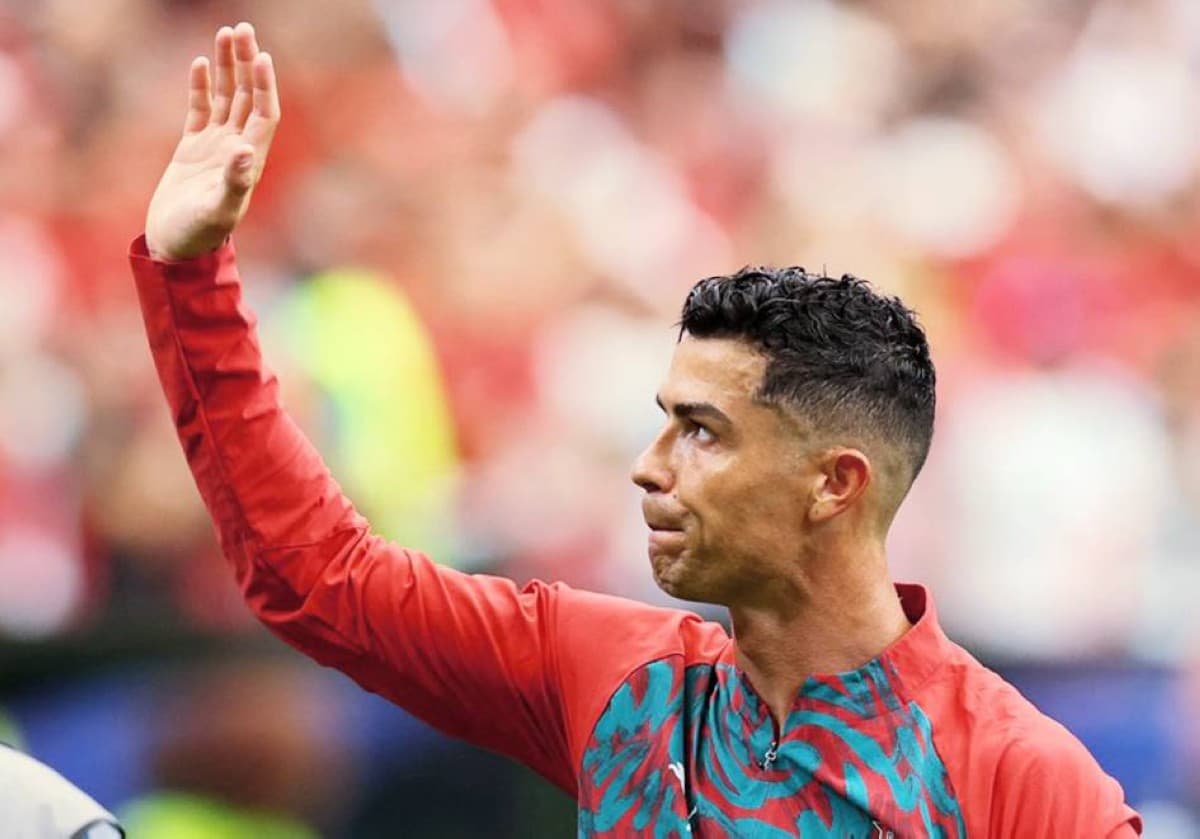 Cristiano Ronaldo in action for Portugal during the 2026 FIFA World Cup group stage match.