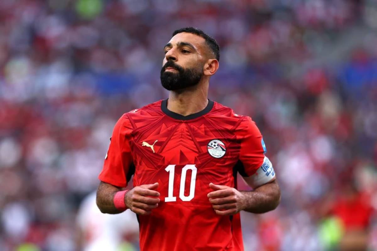 Mohamed Salah, captain of the Egyptian national football team, during the 2026 FIFA World Cup group stage.