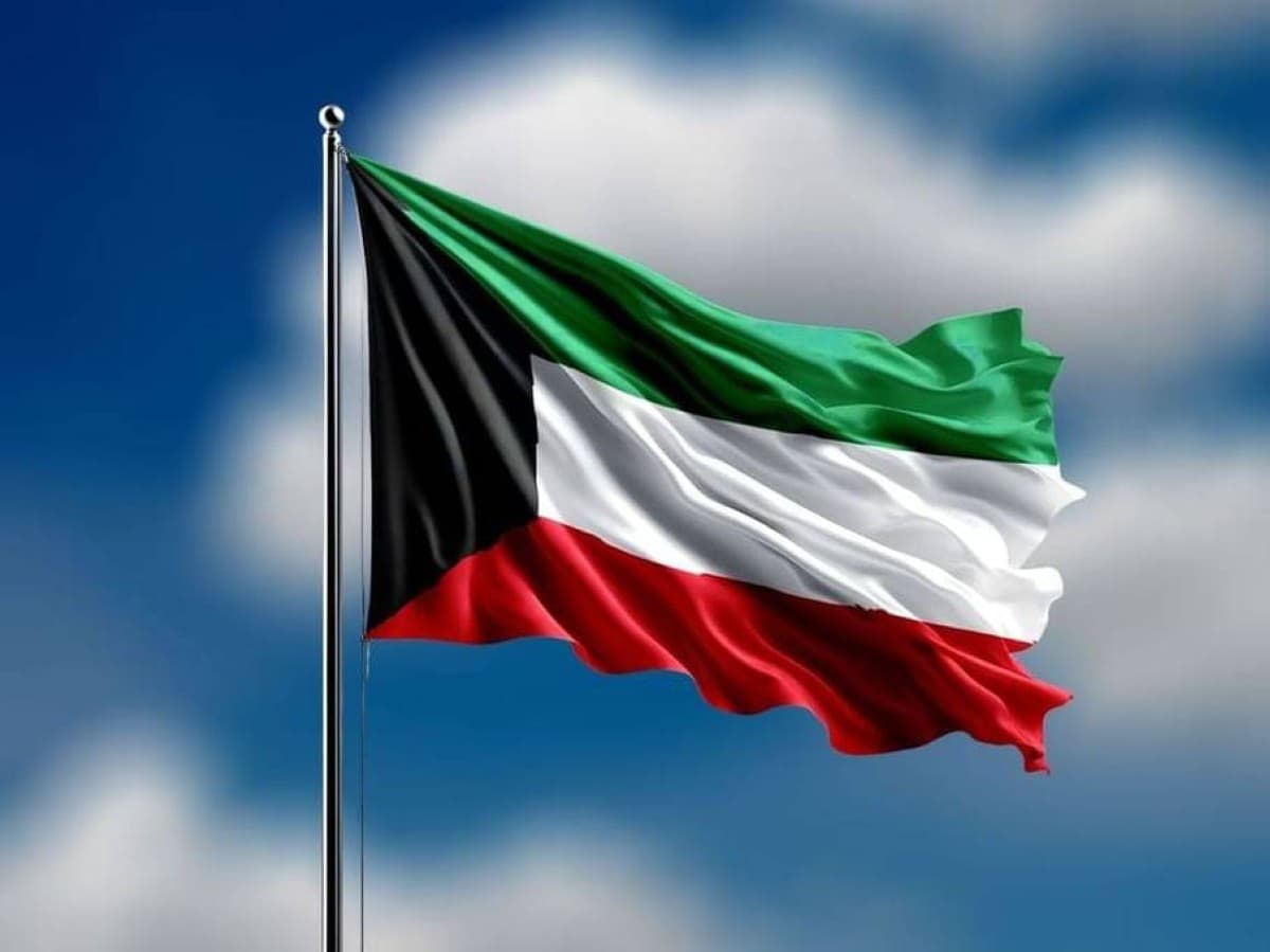 Kuwaiti air defence systems operating during missile and drone intercept operations.
