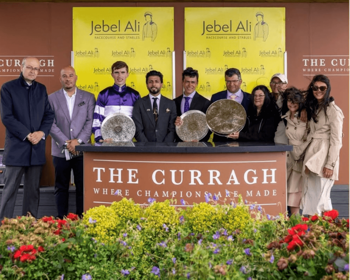 Mohammed Al Ahmad, director of Jebel Ali Racecourse, speaking about the partnership with Ireland's Curragh Racecourse.