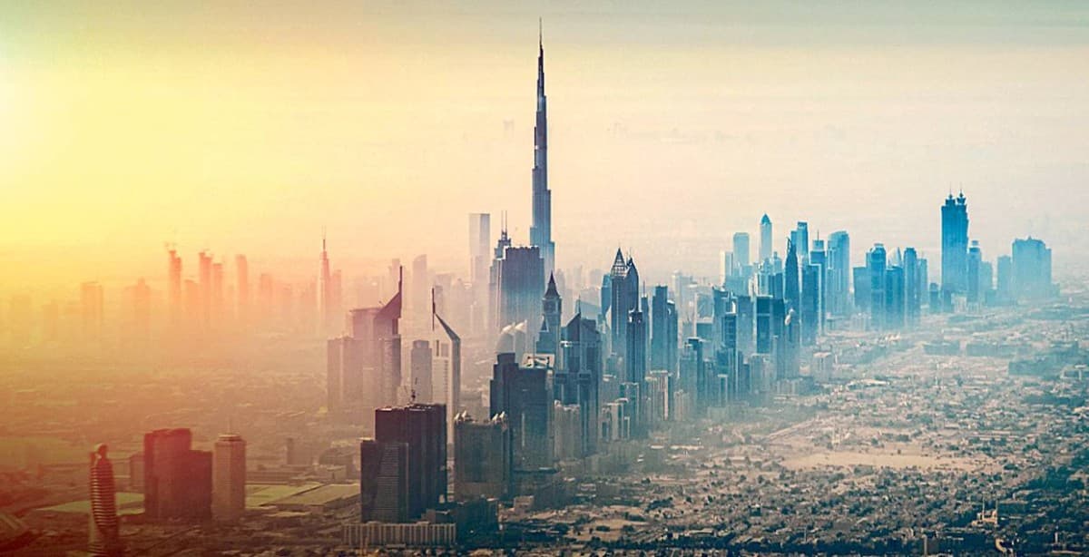 A skyline view of Dubai's real estate developments illustrating the city's booming property market activity.