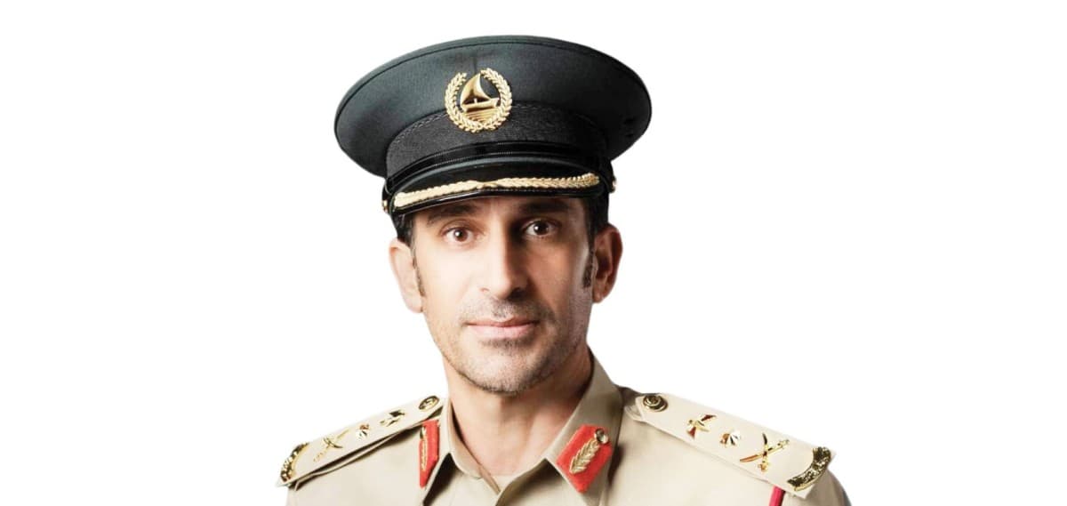 Dubai Police officers and patrol vehicles representing the emirate's security operations and institutional excellence achievements in 2025.