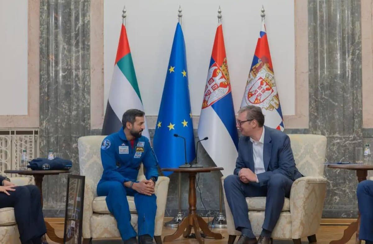 UAE Minister of State for Youth Affairs Dr. Sultan Al Neyadi meets Serbian President Aleksandar Vučić in Belgrade.