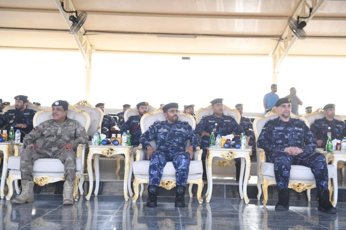 Major General Khalifa Hareb Al Khaili, Undersecretary of the Ministry of Interior, presides over the graduation ceremony of the 30th Comprehensive Special Operations Course at the Combat Training Village in Seeh Al Mahab, Abu Dhabi.