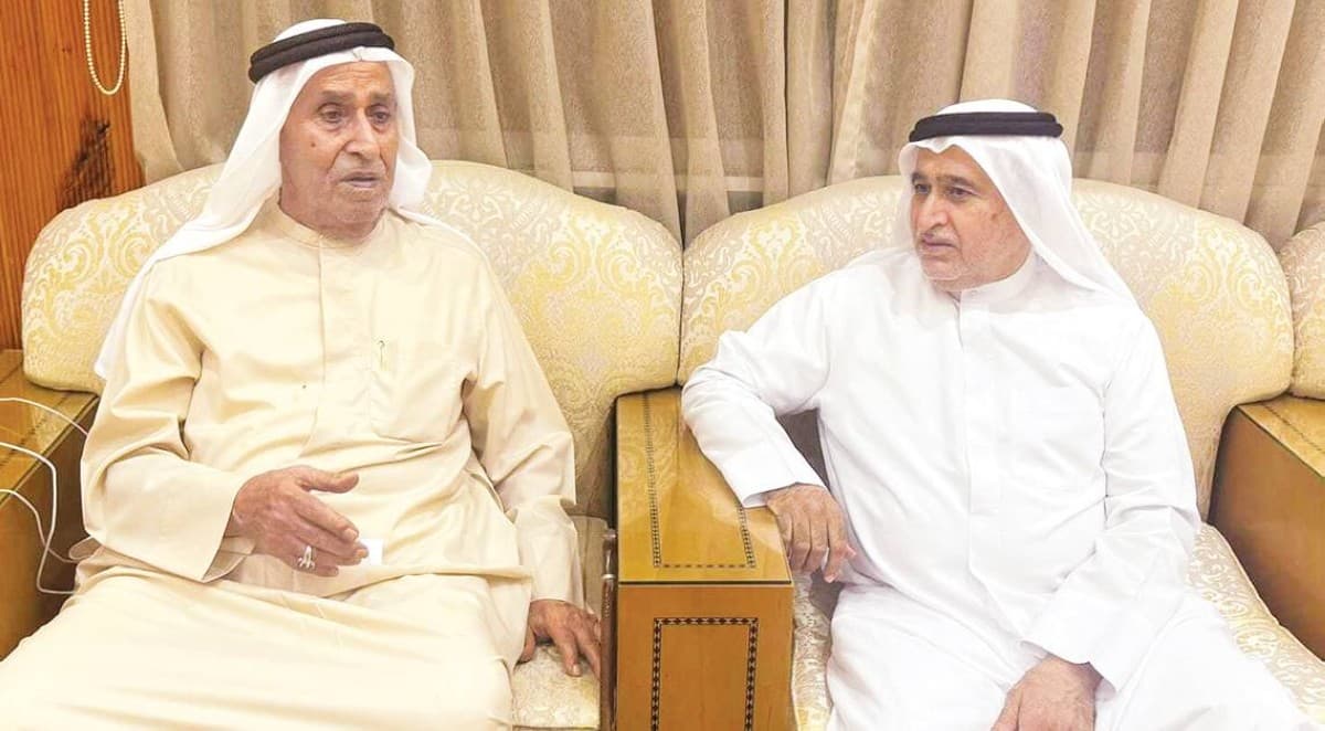 Sheikh Abdul Malik bin Kayed Al Qasimi receiving Mohammed Kamel Al Muaini, President of the International Institute for Cultural Diplomacy, at his majlis in Ras Al Khaimah.