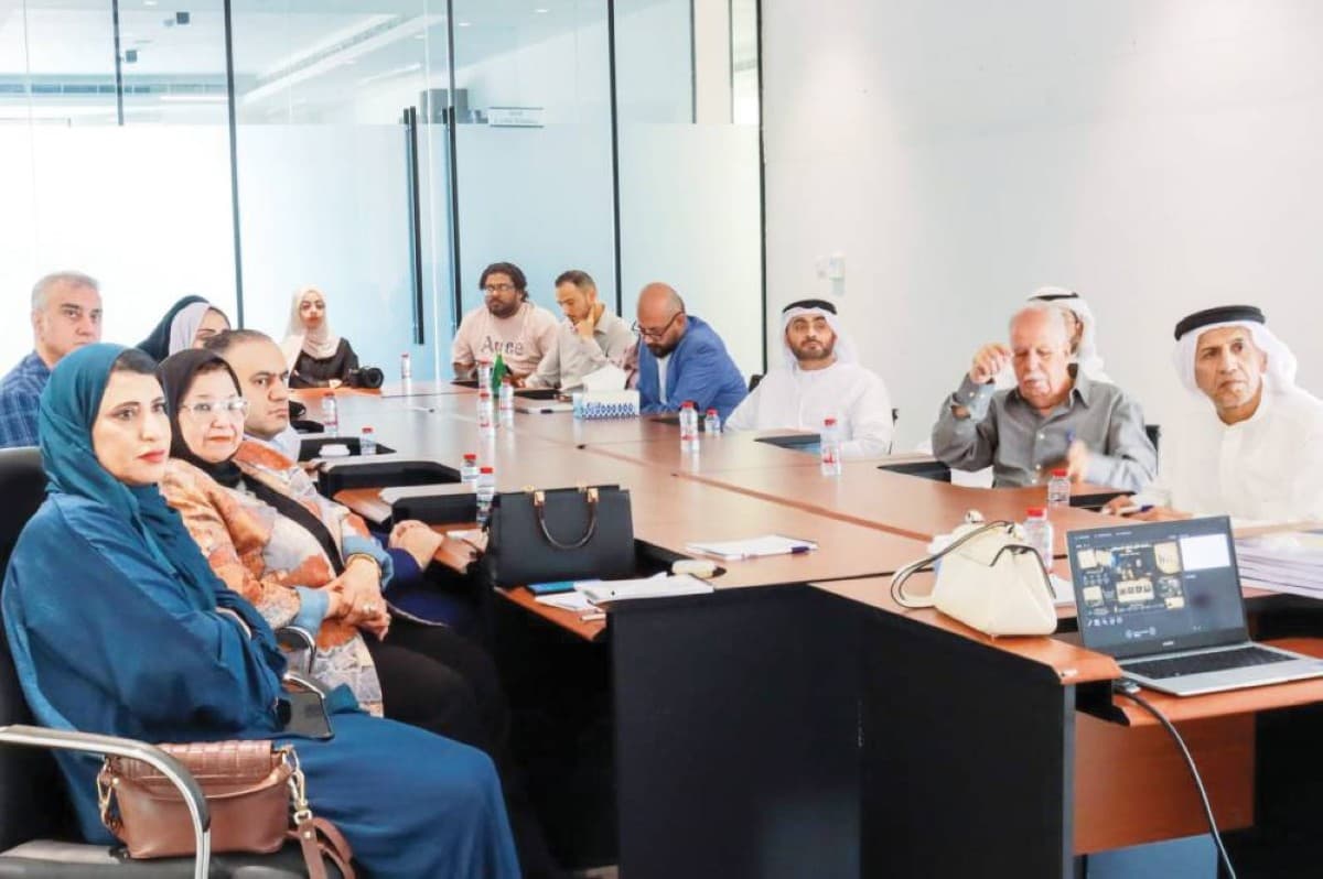 A training workshop on the integration of human and artificial intelligence held at the UAE Journalists Association headquarters in Dubai.