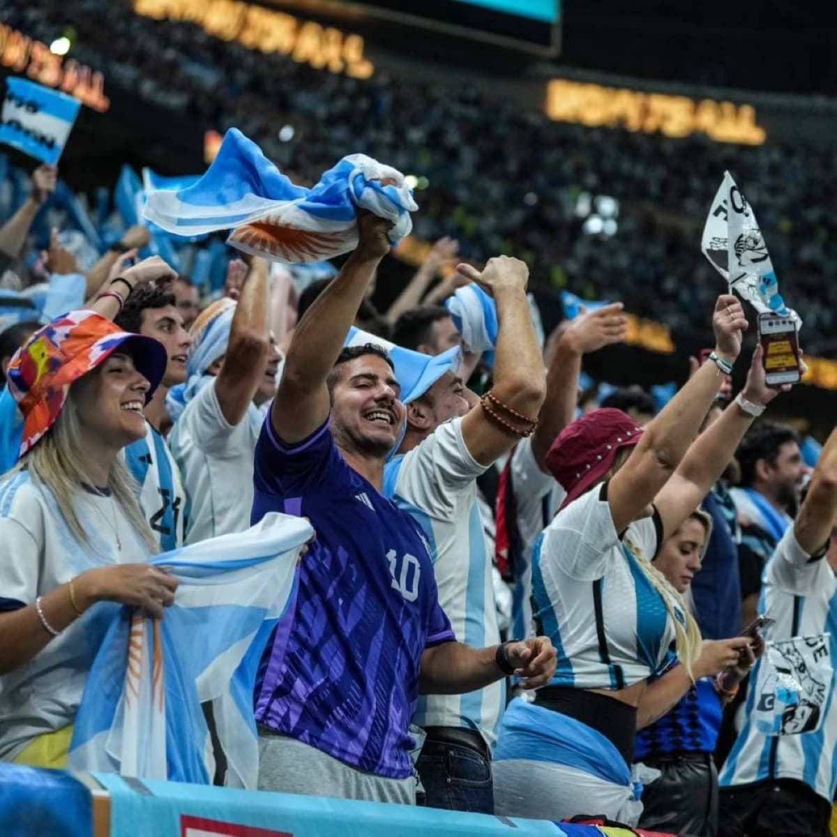 A packed stadium during a 2026 FIFA World Cup match hosted by the United States, with tens of thousands of spectators filling the stands.