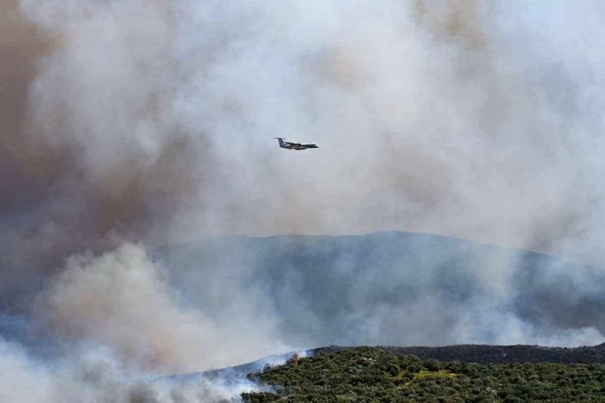 Firefighters battling a rapidly spreading wildfire in the mountains of southern France amid a heatwave.