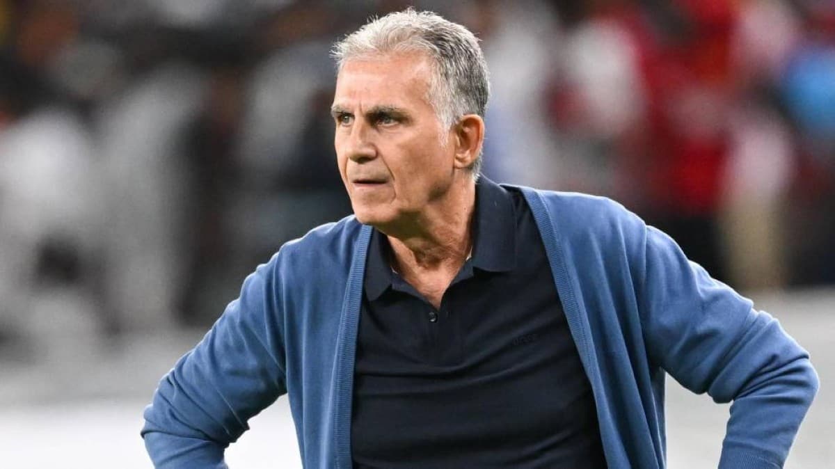 Carlos Queiroz, the Portuguese coach of the Ghana national team, pictured during a match at the 2026 World Cup.