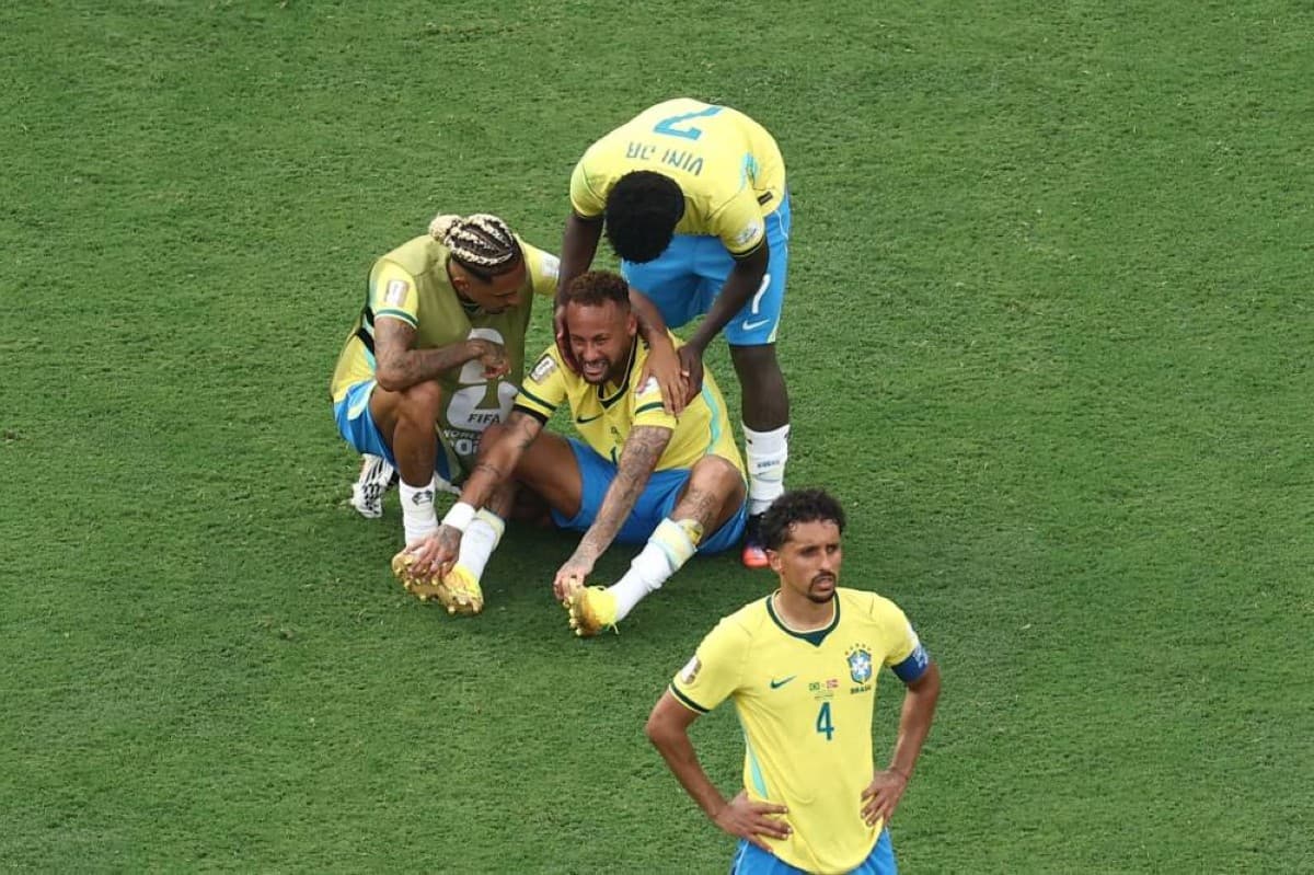 Norway players celebrate after eliminating Brazil with a 2-1 victory in the World Cup round of 16.