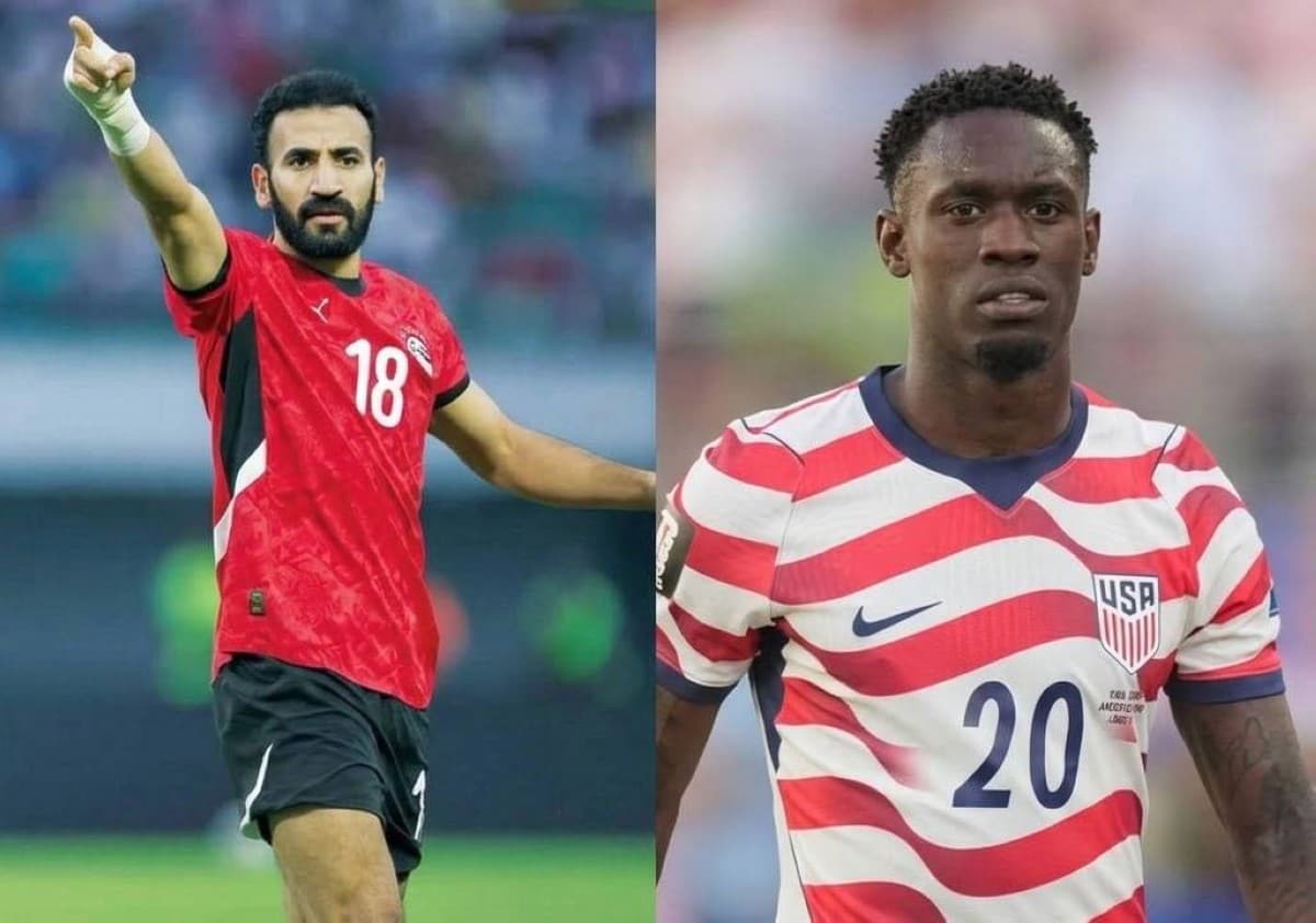 Egyptian midfielder Mohanad Lashin and American striker Folarin Balogun, whose contrasting FIFA disciplinary rulings at the 2026 World Cup sparked debate over consistency in the application of regulations.