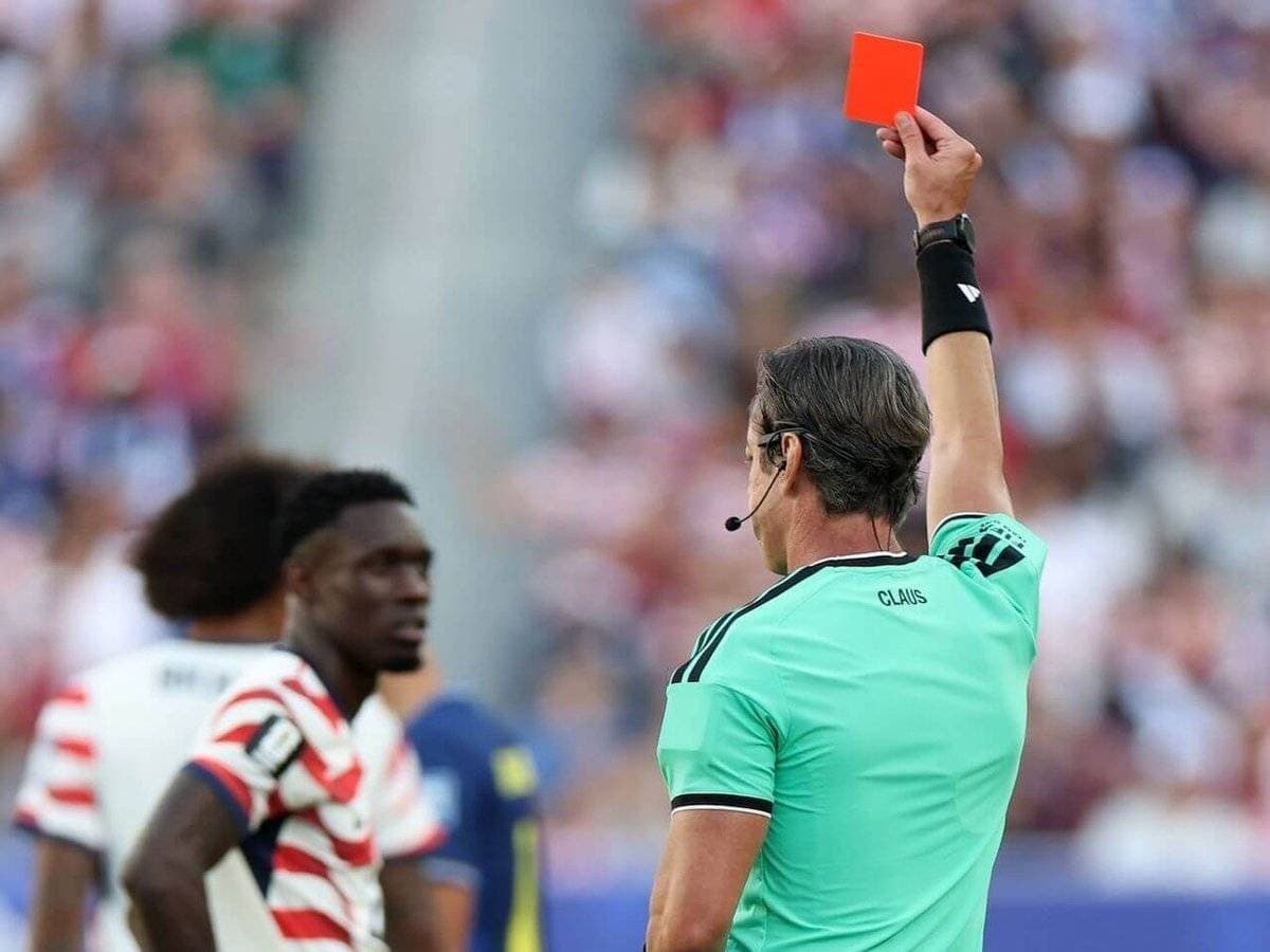 American striker Folarin Balogun in action during the North American World Cup.