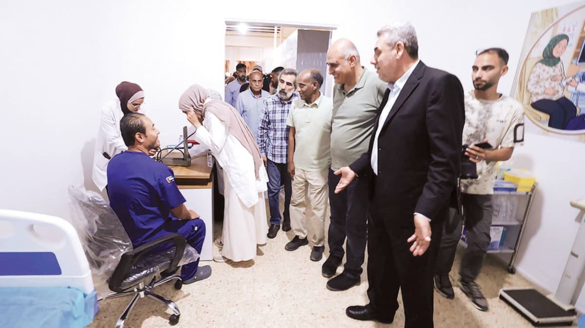 Medical staff at the UAE Medical Centre in Gaza treat Palestinian patients as part of Operation Noble Knight 3.
