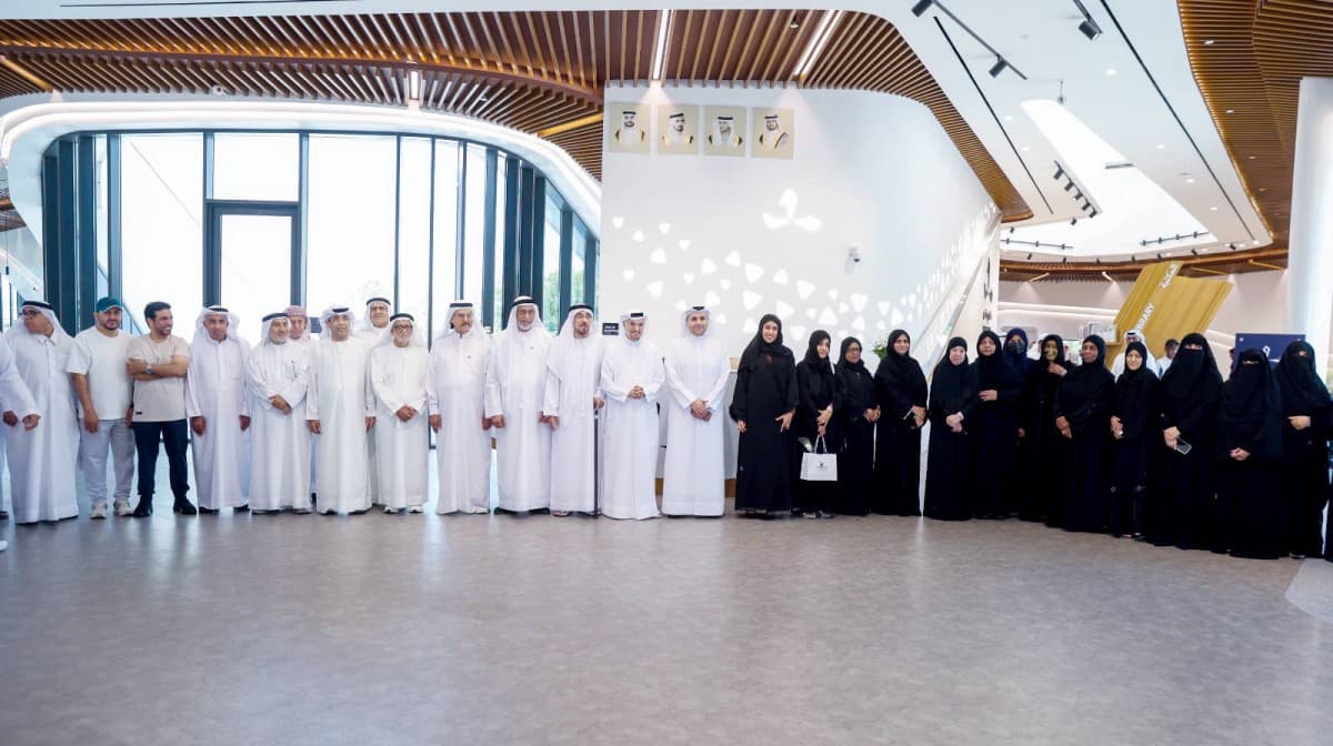An interactive workshop at the Zukhor Club in Dubai showcasing the results of the 'Barwa' real estate programme for senior citizens and people of determination.