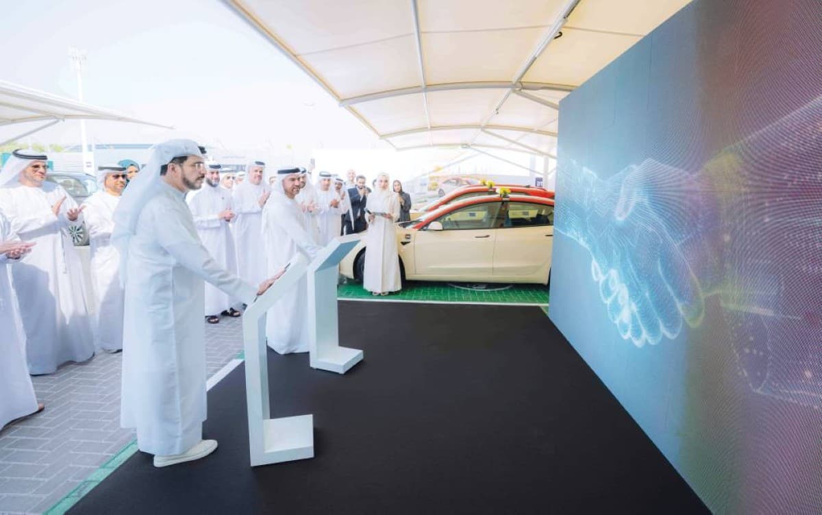 The ultra-fast electric vehicle charging station inaugurated at Dubai Taxi's headquarters in Muhaisnah 4, featuring 24 next-generation charging points with a capacity of up to 360 kilowatts each.