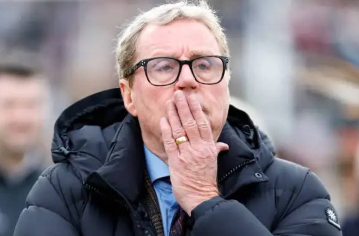 Veteran English football manager Harry Redknapp speaking to the media during the 2026 World Cup.