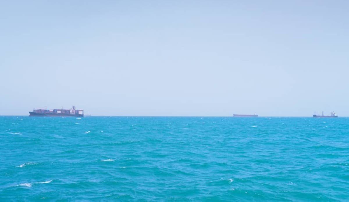 A view of the Strait of Hormuz, the strategic waterway at the centre of the US-Iran standoff over transit rights and military escalation.