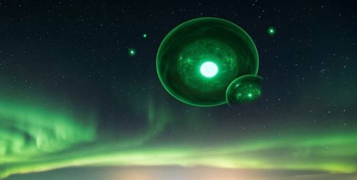 An illustration or archival image relating to the mysterious green fireball sightings reported near US nuclear facilities in the late 1940s.