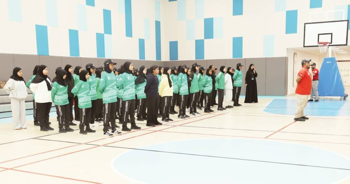 Brigadier General Dr. Abdulrahman Sharaf Al Maamari visits one of Dubai Police's summer training centres, where students participate in sports, military, and specialist activities.