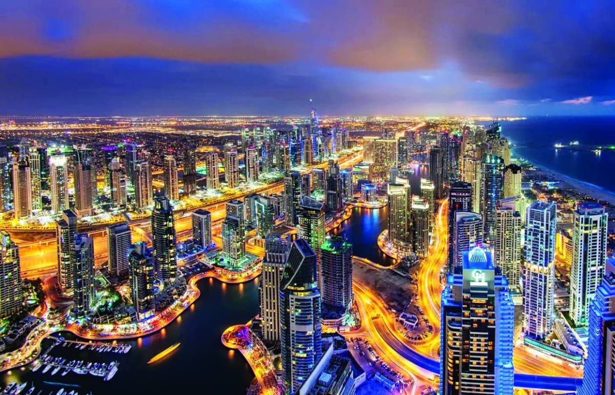 A view representing the UAE economy's financial strength, illustrating the country's resilience amid regional geopolitical challenges.