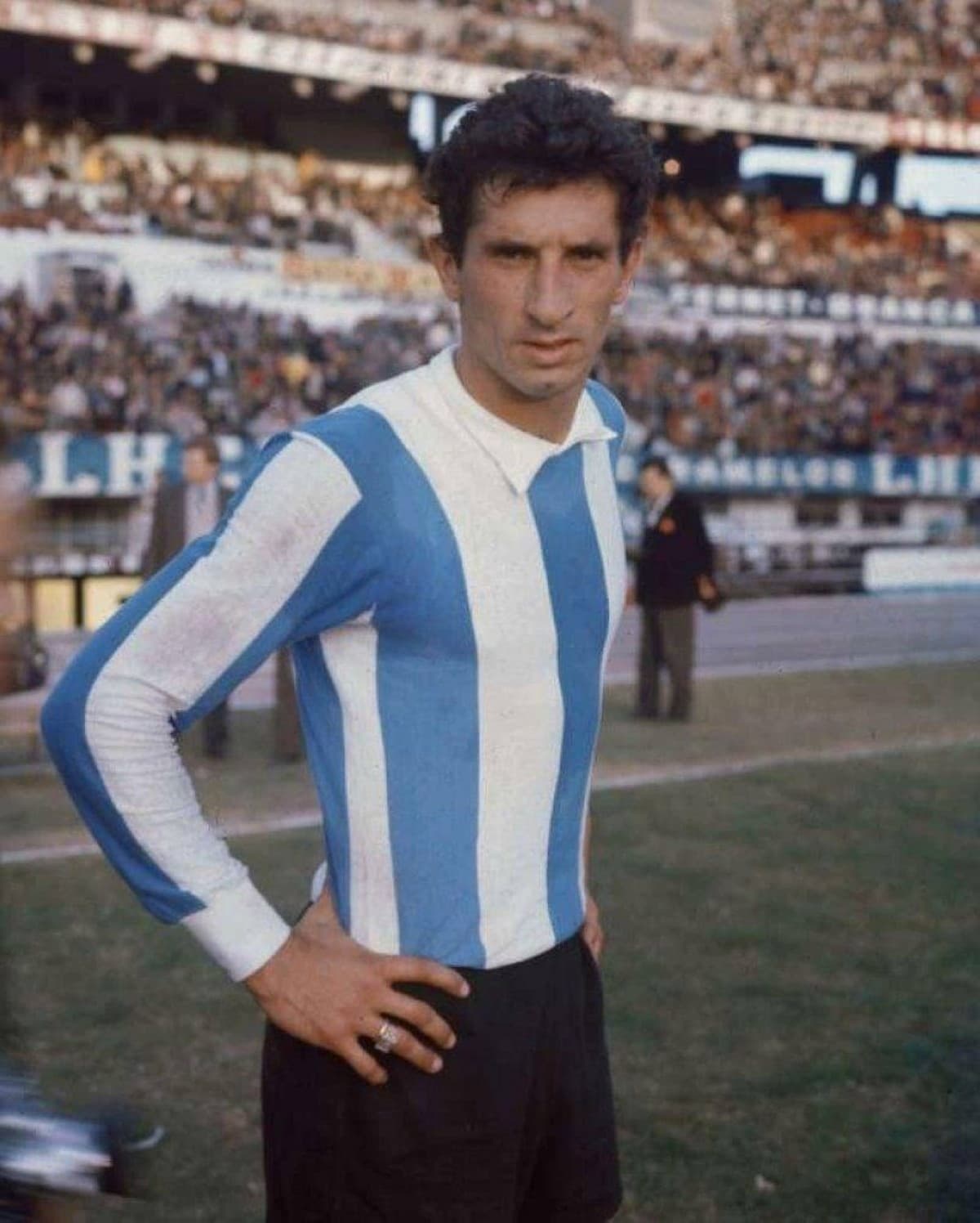 Antonio Rattín, the Argentine midfielder whose red card incident at the 1966 World Cup at Wembley led to the introduction of yellow and red cards in football.