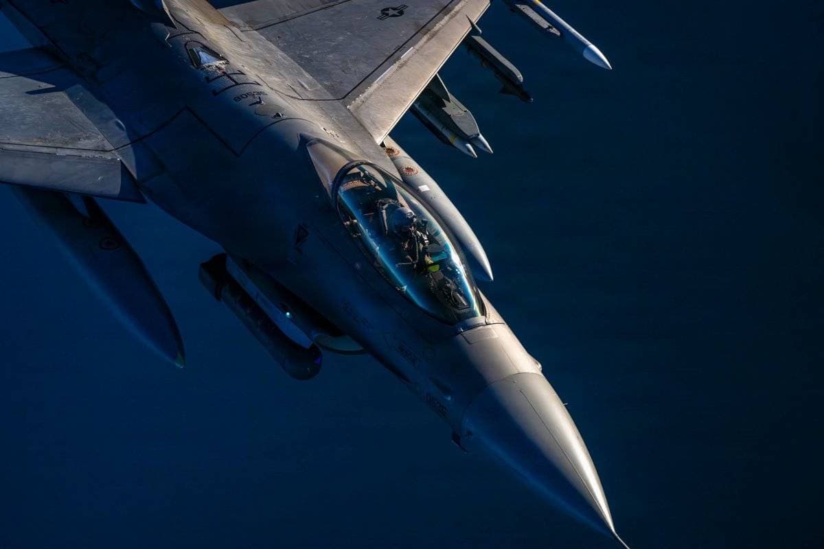 US military aircraft conducting strikes against Iranian targets in the Middle East.