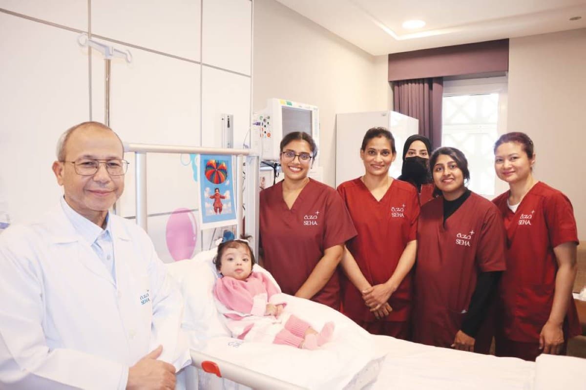 A young girl receiving rehabilitation care at Salma Rehabilitation Hospital.