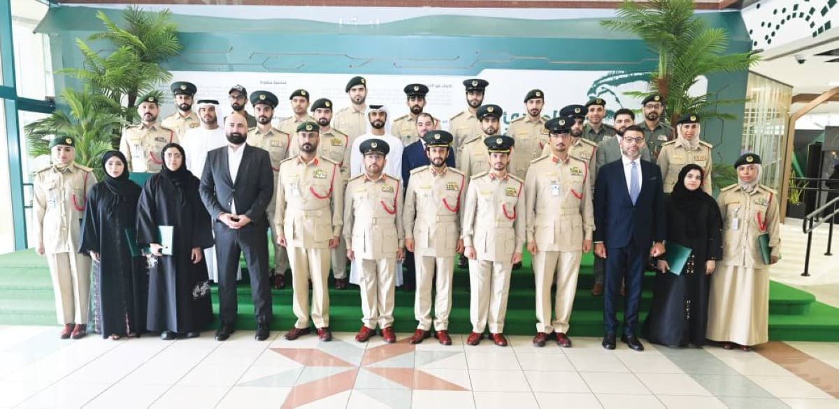 Senior Dubai Police officers attend the graduation ceremony for 22 newly certified innovation residents at the Officers' Club.