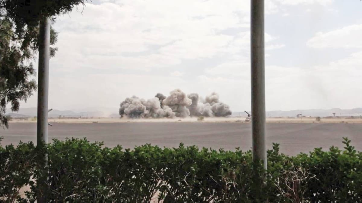 Houthi militia fighters in Yemen amid escalating regional tensions linked to Iranian influence.