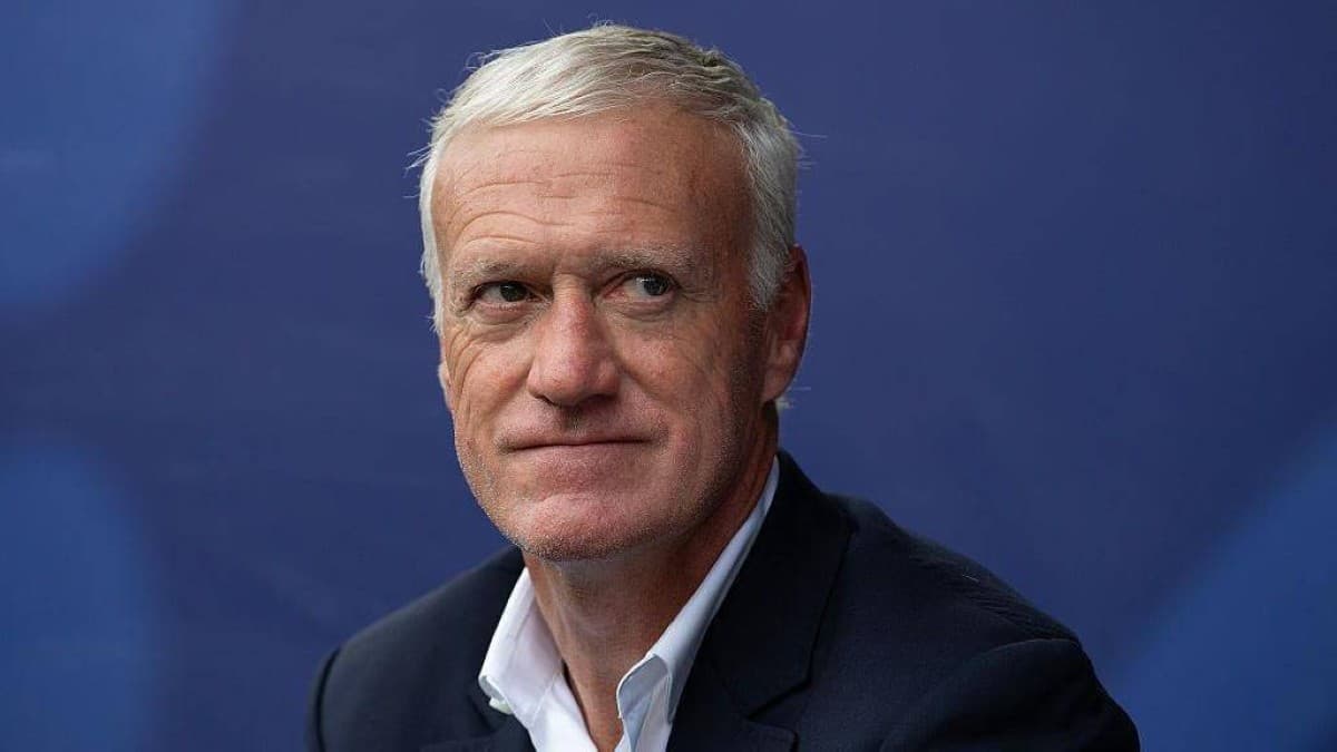 France coach Didier Deschamps and Spain coach Luis De la Fuente at pre-match press conferences ahead of their 2026 World Cup semi-final in Dallas.