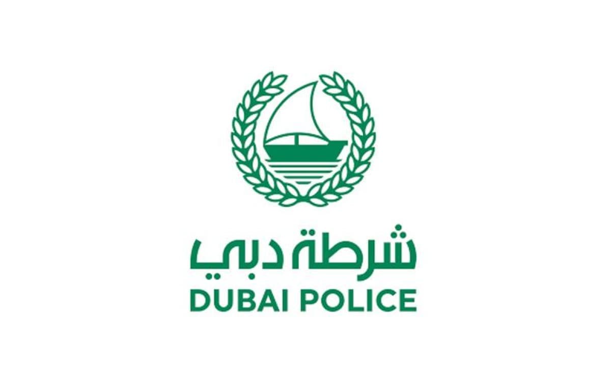 Dubai Police officers at their stand at the National Service Employment Exhibition at Expo City Dubai.