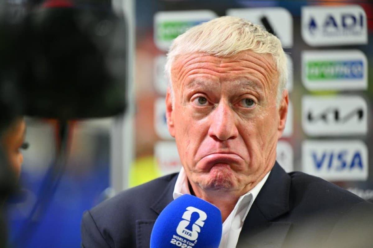 France manager Didier Deschamps speaks to the media following his side's 2-0 semi-final defeat to Spain at the 2026 World Cup.