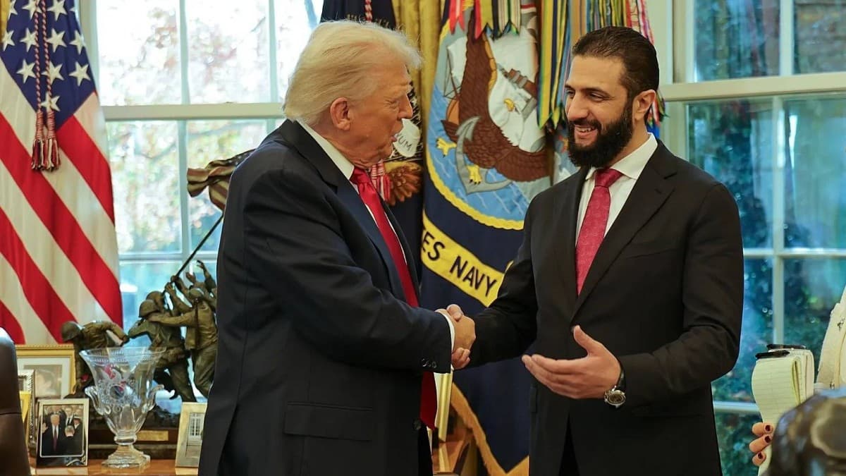 US President Donald Trump speaking during a Fox News interview.