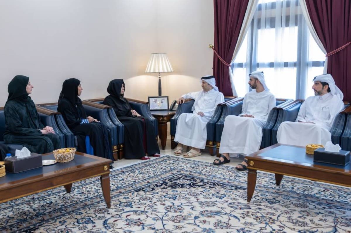 Sheikha Latifa bint Mohammed bin Rashid Al Maktoum visiting the Consulate General of Qatar in Dubai to offer condolences.